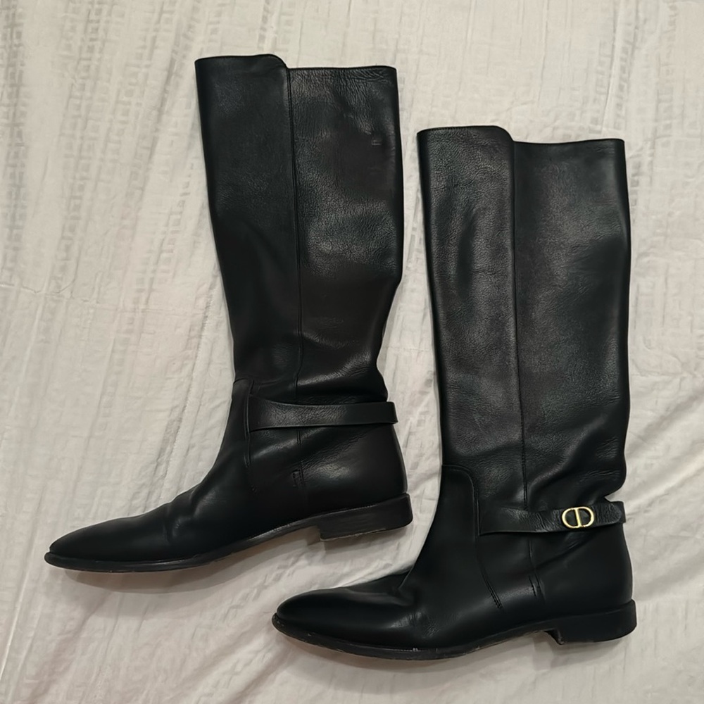 Christian Dior Empreinte Boots in Black Supple Calfskin